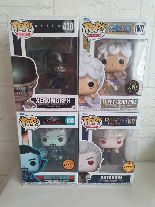 Funko POP. One Piece, Baldurs Gate, Alien, Doctor Strange