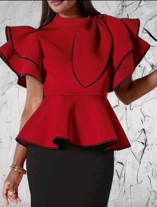 Дамска блуза, официална, с цип на гърба Л р-р