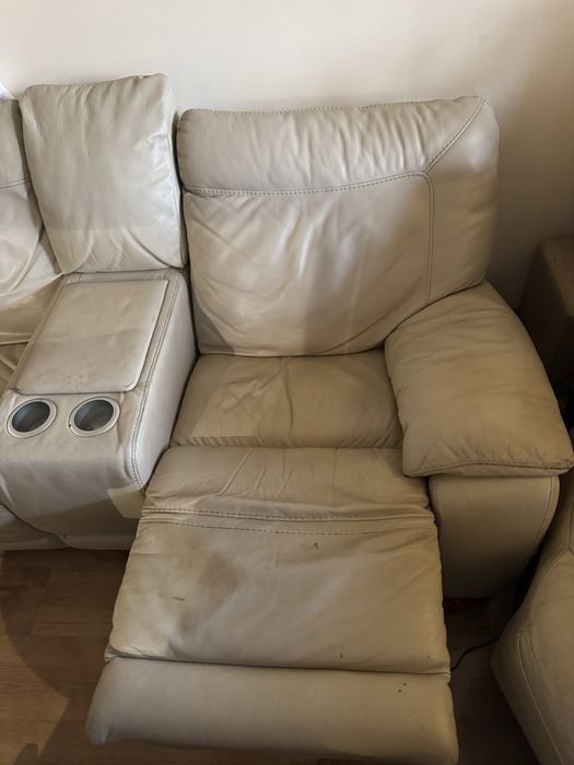 Кожен модулен диван естествена кожа