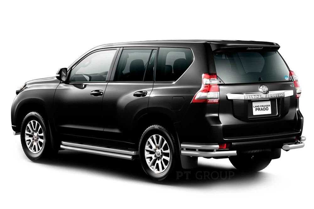 Защита заднего бампера для TOYOTA LC PRADO 150 от 2013 до 2016 г.в.