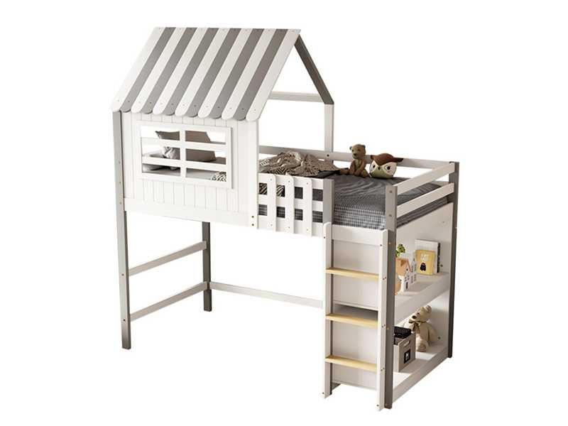 Легло, HOMI, Бял, Чам, 90х190см.