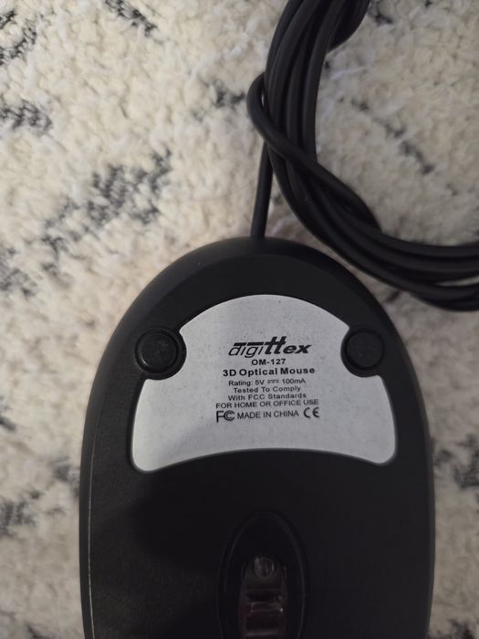 Mouse optic cu fir Argittex OM-127-A, USB, roșu/negru
