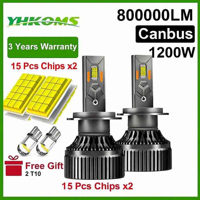 Bec LED far 1200W f. puternic lupa proiector bmw audi mercedes renault