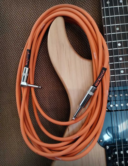 Cablu Instrument Chitara Electrica - 3 metri + 6 metri - Orange Crush
