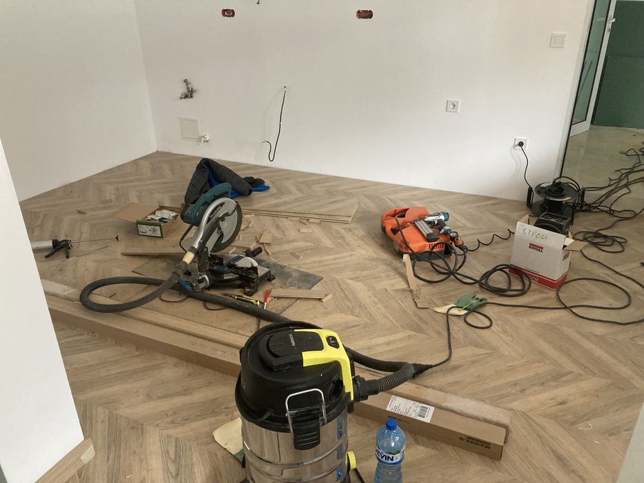 Монтаж,редене,трислоен паркет,ламинат,винил,мдф первази,пвц первази,