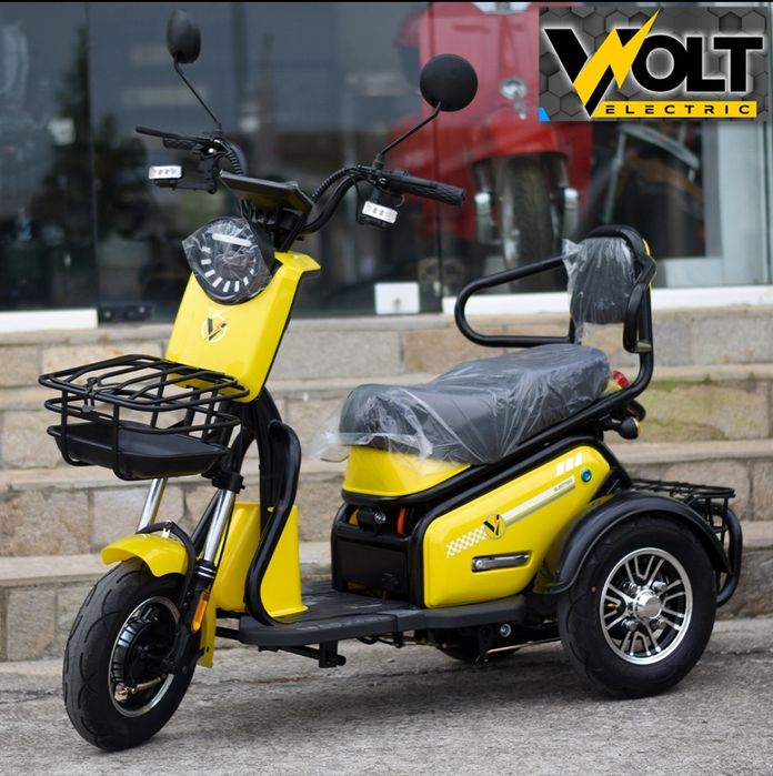 Електрическа триколка Volt Electric PUDDING PRO 1800W, двуместна, нови
