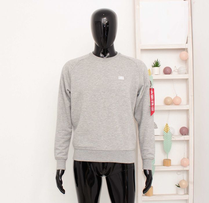 Alpha Industries X-FIT оригинален мъжки пуловер сив суичър S