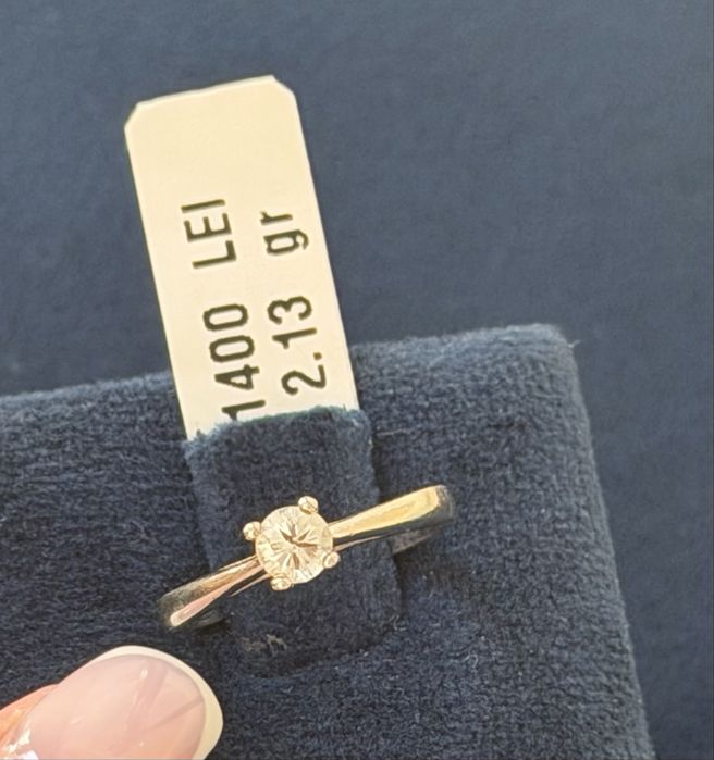 Inel aur 14k cu diamant