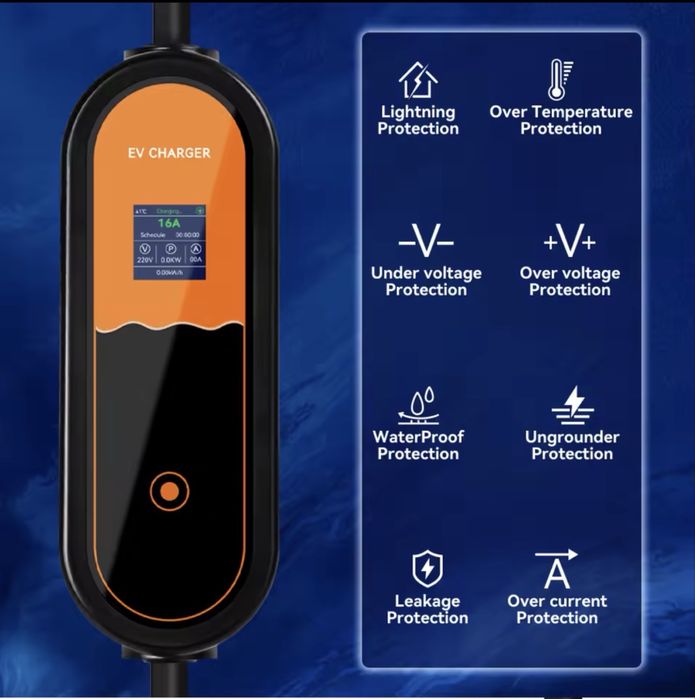 Vand statie incarcator nou masina electrica Type 2 3.5kw 16 A 3.5m