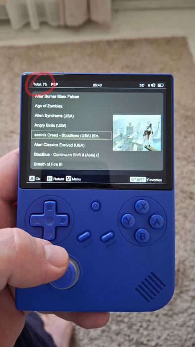 Consola Retro Gaming premium Anbernic RG40XXV 256GB 11500 Jocuri (PS1, PSP, N64, SNES, GameBoy etc)