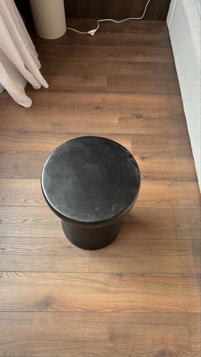 Нова дизайнерска помощна маса – черна, модерен стил