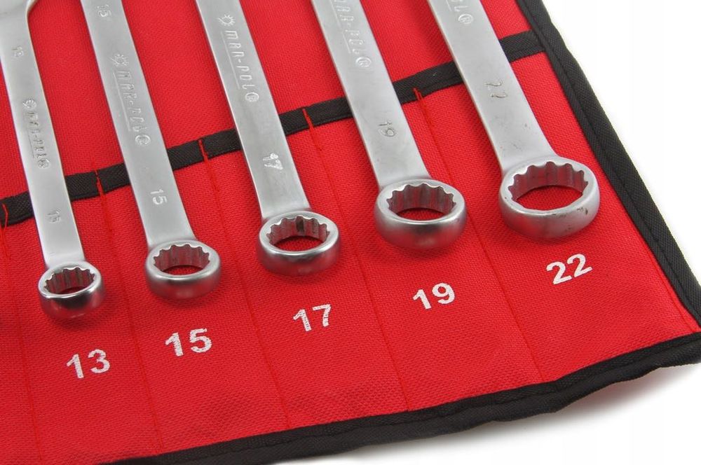 Полски Комплект 12 бр звездогаечни ключове MAR-POL от 6 до 22 мм ключ