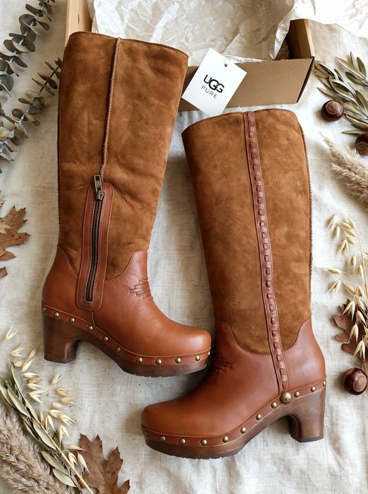 UGG ботуш велур и  естествена кожа 38 размер