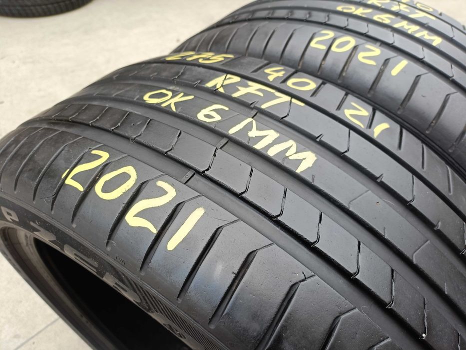 Doua anvelope de vara 275 40 21 pirelli p zero pz4 run flat