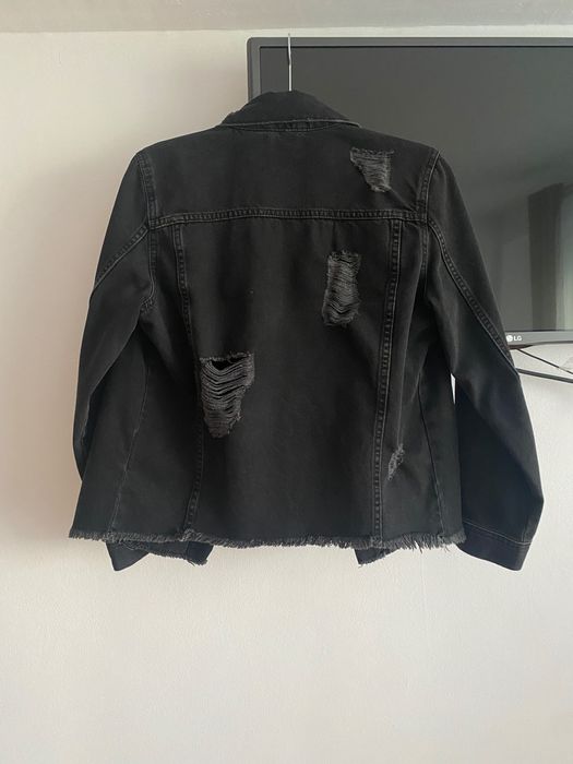 Jacheta denim neagră H&M