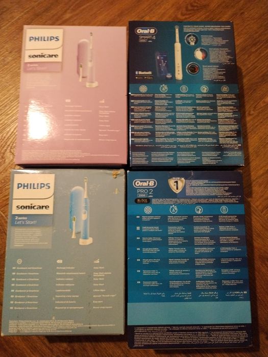 Periuțe dinți Philips și Braun