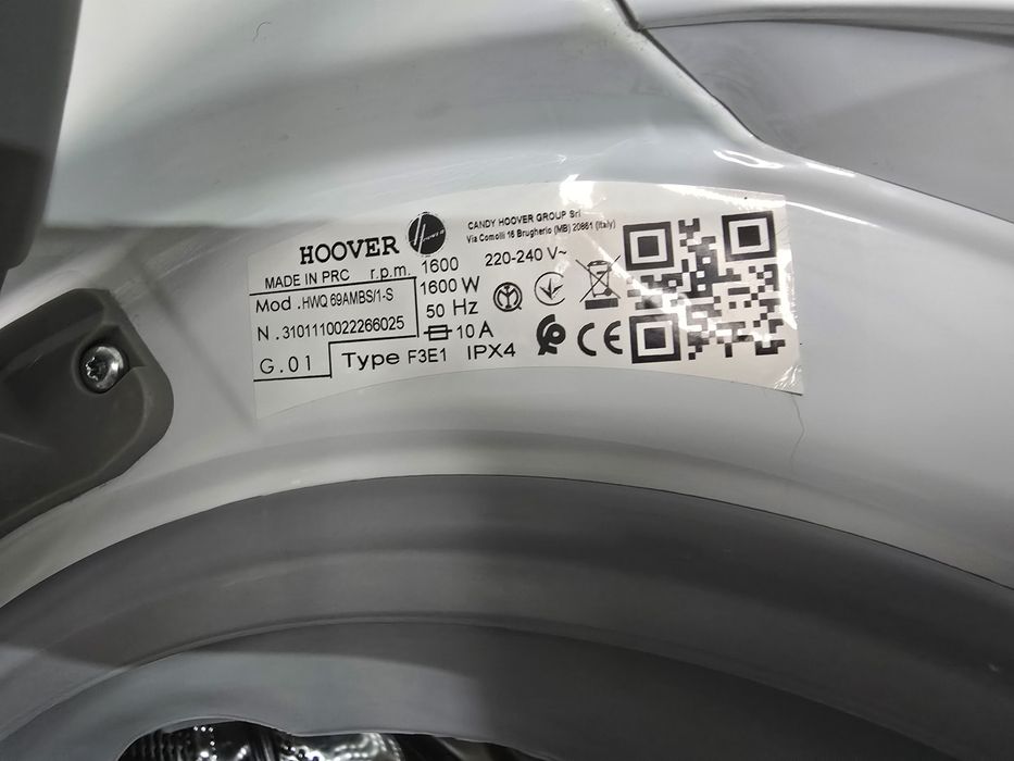 Нова инверторна пералня с пара Хувър/Hoover 9 кг