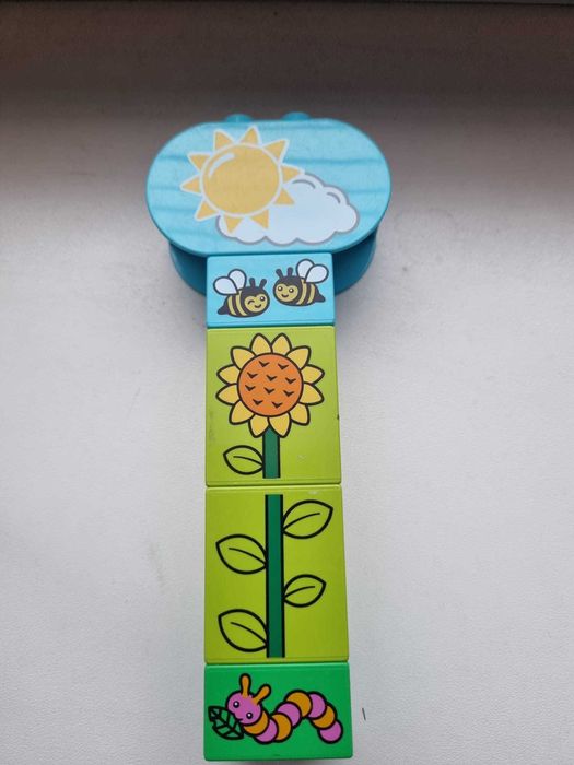 Lego Duplo pui, elefant, motor de polititie si politist, semafor