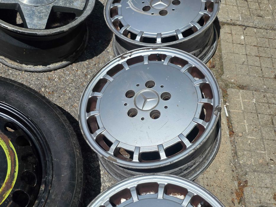 Лети джанти за Mercedes 15" 5x112 (W201 / W124) - 6Jx15 ET49 и Резервна гума патерица за 155/70/R17 110M Mercedes 2194000002