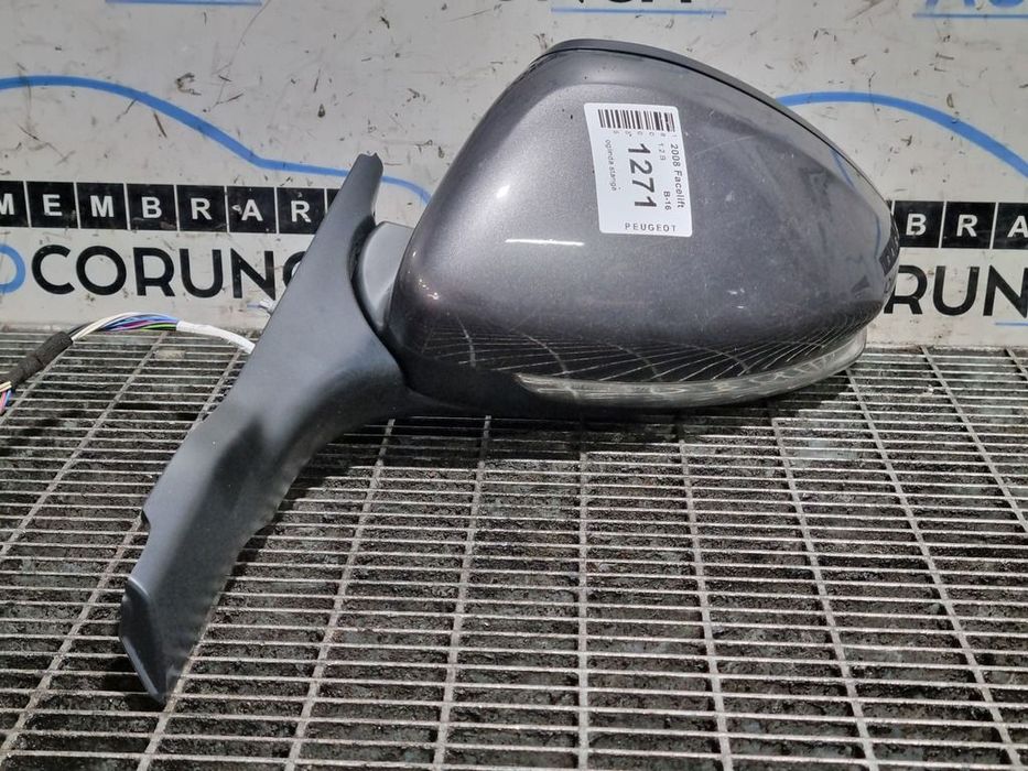 Oglinda stanga Peugeot 2008 Facelift 2016 - 2019 4 Usi Gri (1271) Rabatabile