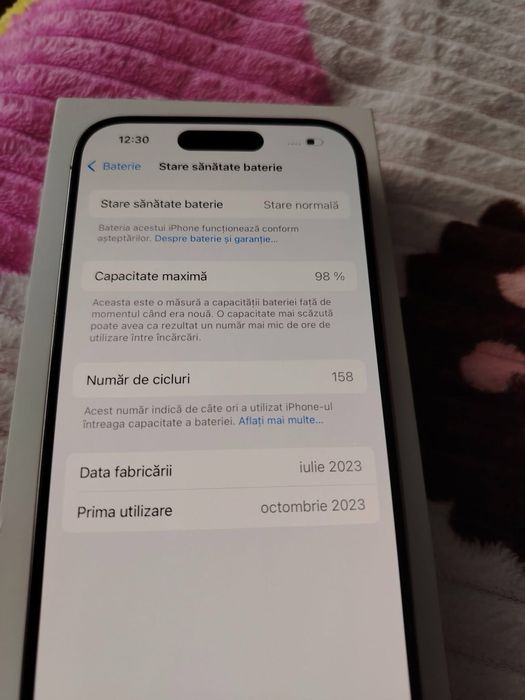 Iphone 15 pro 256gb 98% bateria