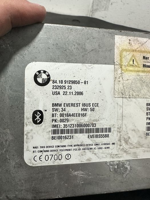 Modul bluetooth BMW X5 E53 Seria 5 E60 E61 | 9129850