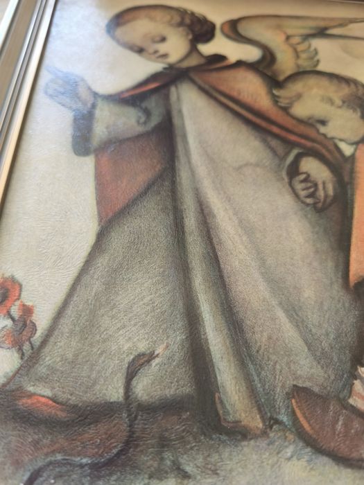 Vând un tablou printat in ulei semnat