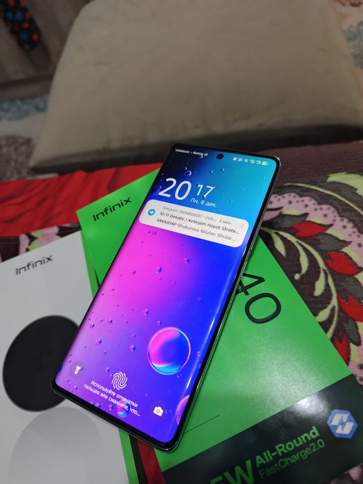 INFINIX NOT 40.Telga javob full karobka dakument bor