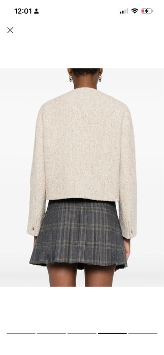 Maje яке сако букле със златисти емблематични копчета ново