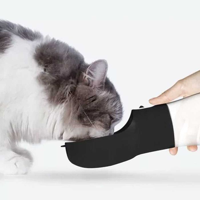 Бутилка/поилка с купичка за куче и котка 3 в 1 – вода, храна и купичка