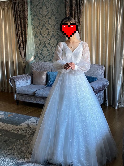 Нежное свадебное платье