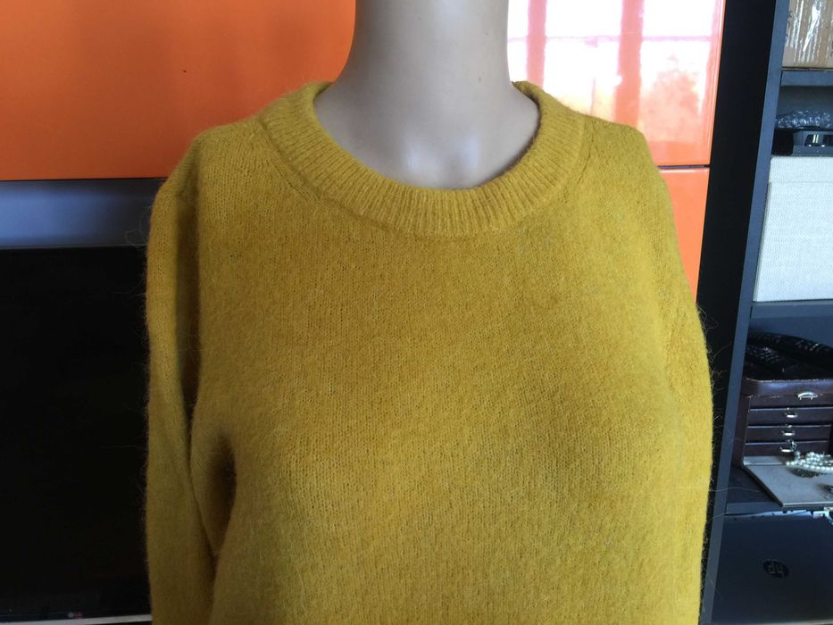 Дамски пуловер H&M в цвят горчица, размер М