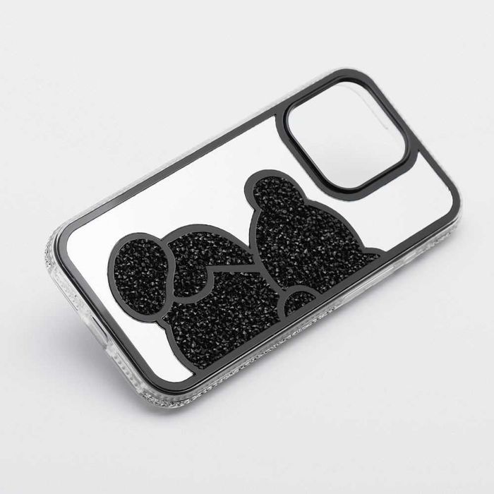 Калъф за iPhone 16/16 Pro TEDDY BEAR Блестящ Нов