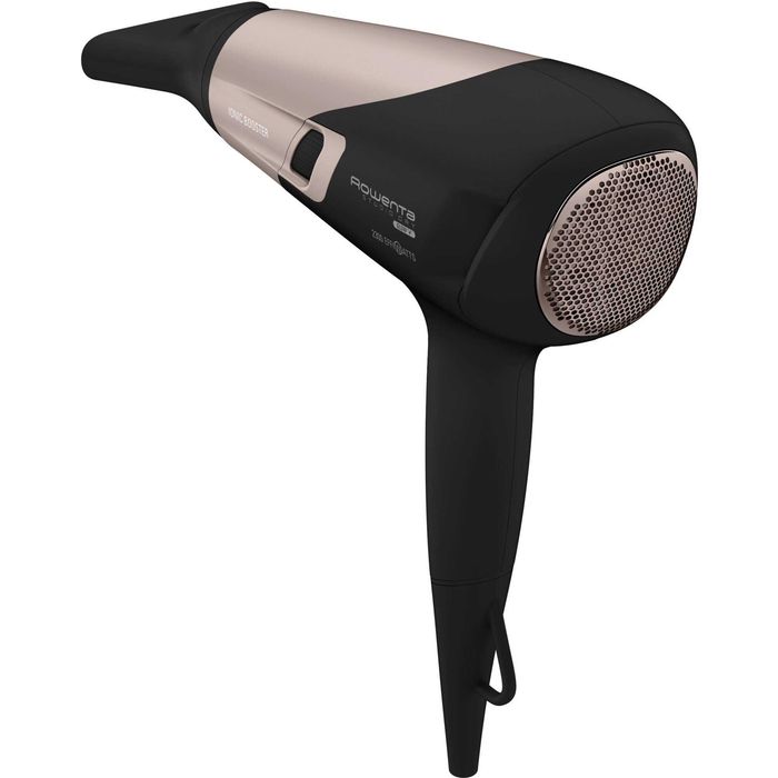 Uscator de par ROWENTA Studio Dry Glow CV5831F0, 2300W, 6 trepte de viteza si temperatura, tehnologie Thermo control, difuzor pentru volum, negru-roz