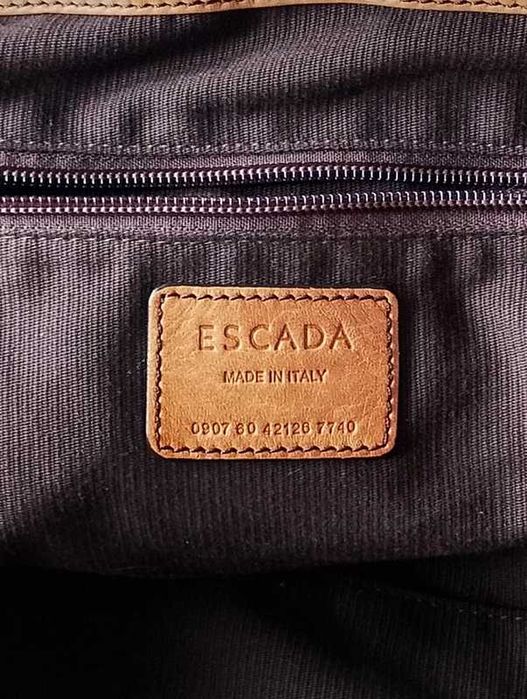 ESCADA Original 100% Кожа Страхотна чанта