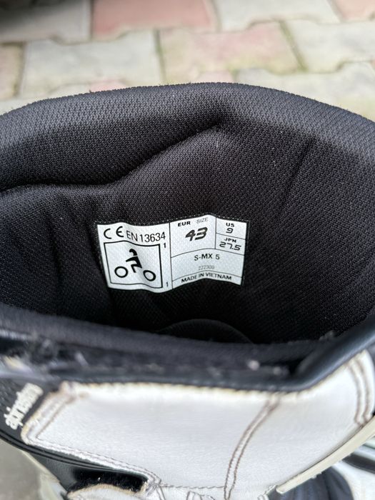 Cizme / Ghete Alpinestars  SMX - 5 Albe Marime 43