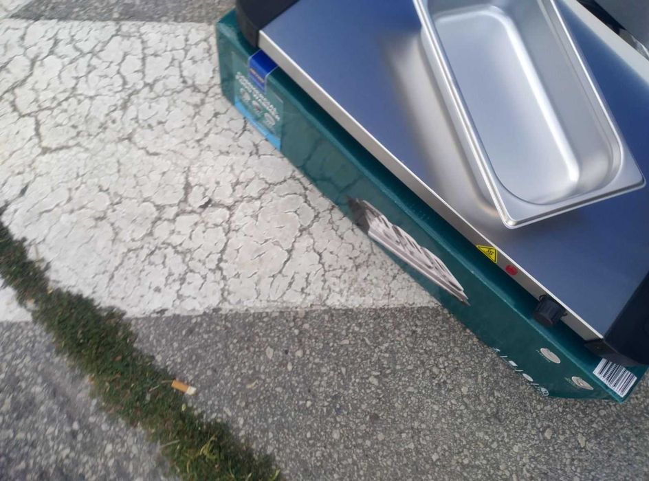 Уред за затоплянe на храна бен мари топла витрина 400 W 3 гастронорми