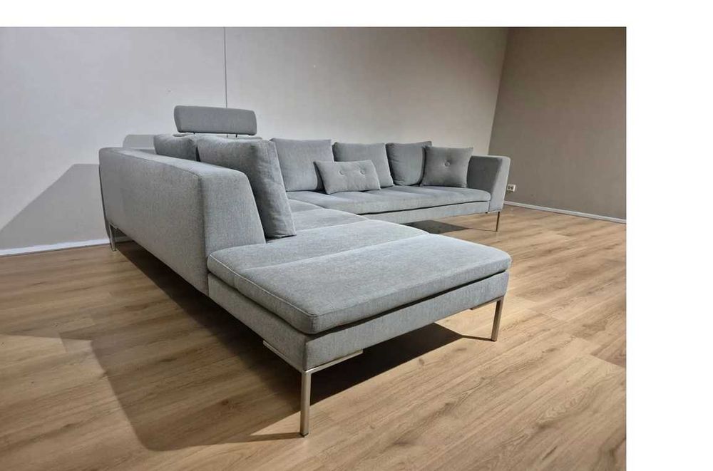 Монтел Ъглов Диван - Сив