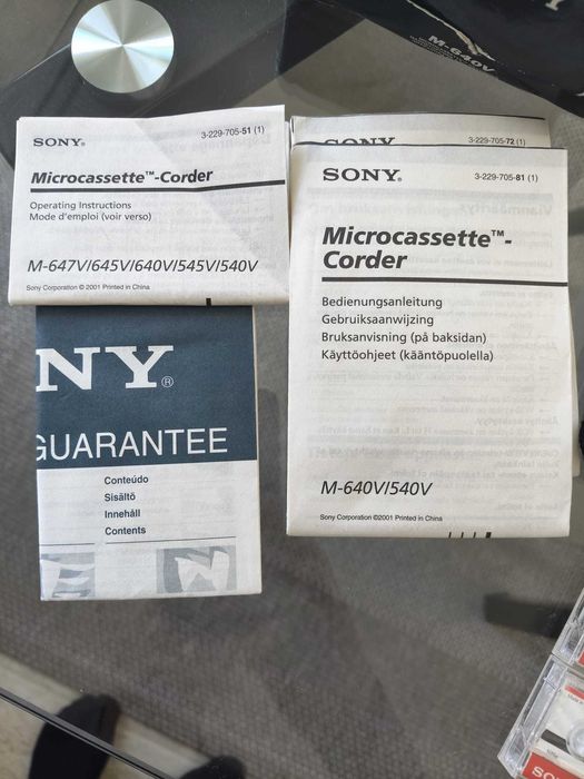 Reportofon Sony M-640V aproape nou