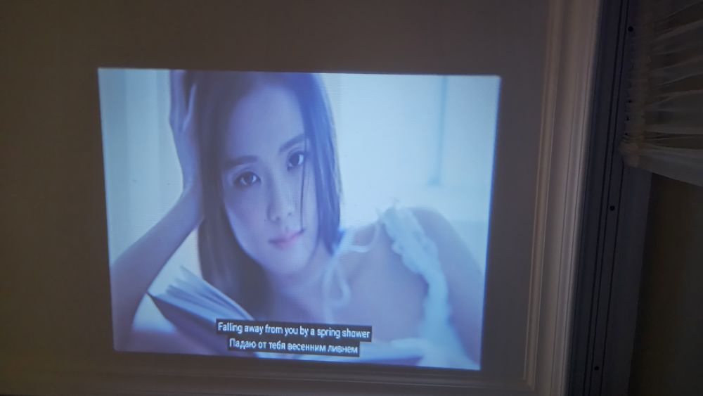 Мини проектор для дома и дачи с колонками