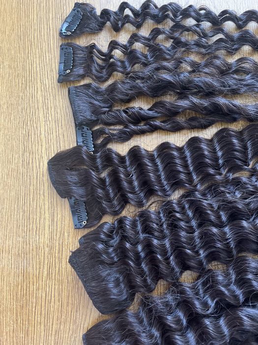 Extensii clip par cret natural saten inchis