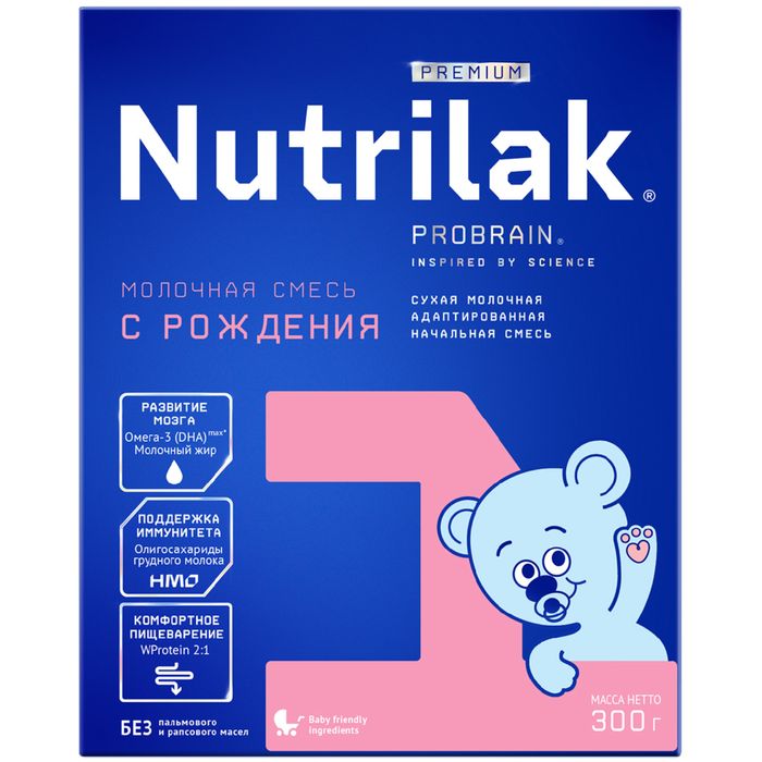 Смесь молочная Nutrilak Premium 1 с рождения 600г.