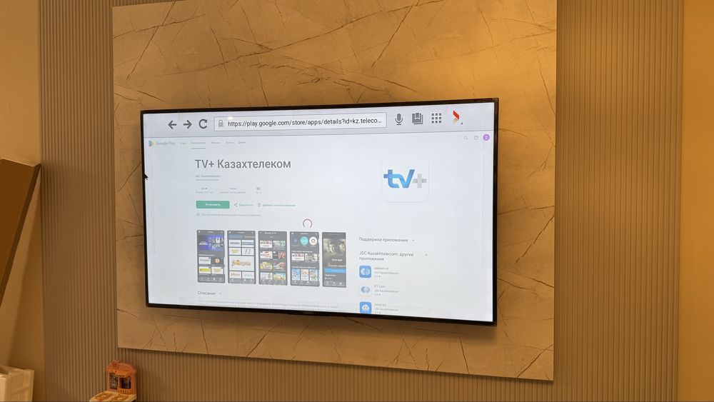 Установка телевизора на стену