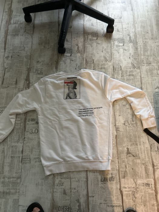 Бяла блуза на Dsquared2 Ibrahimovic