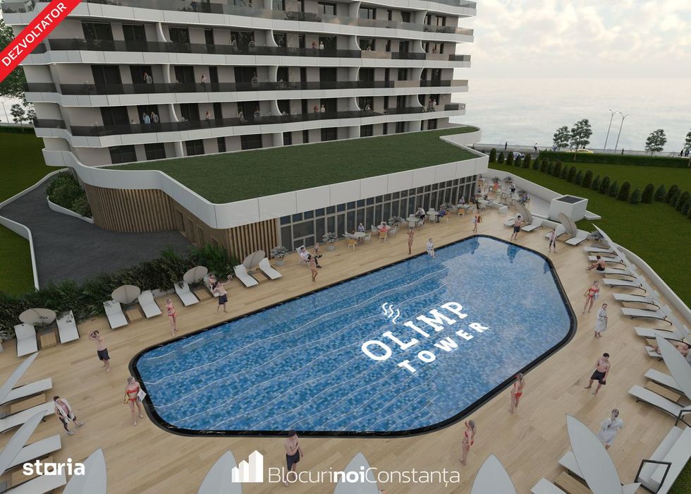 #TVA inclus: Apartament 2 camere la mare | Olimp Tower- Alpha Builders
