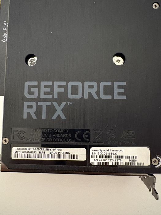Rtx 3060ti 8gb GDDR6