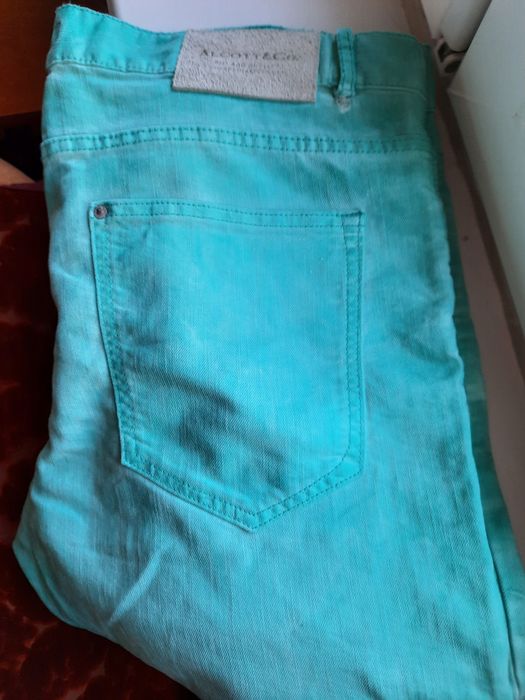 Alcott &Co Jeans Green Aquamarin, NOI, 34/32, Italia