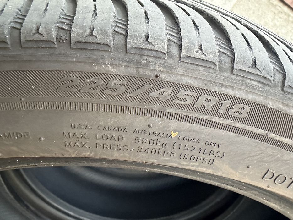 Hankook 225/45/18 m+s