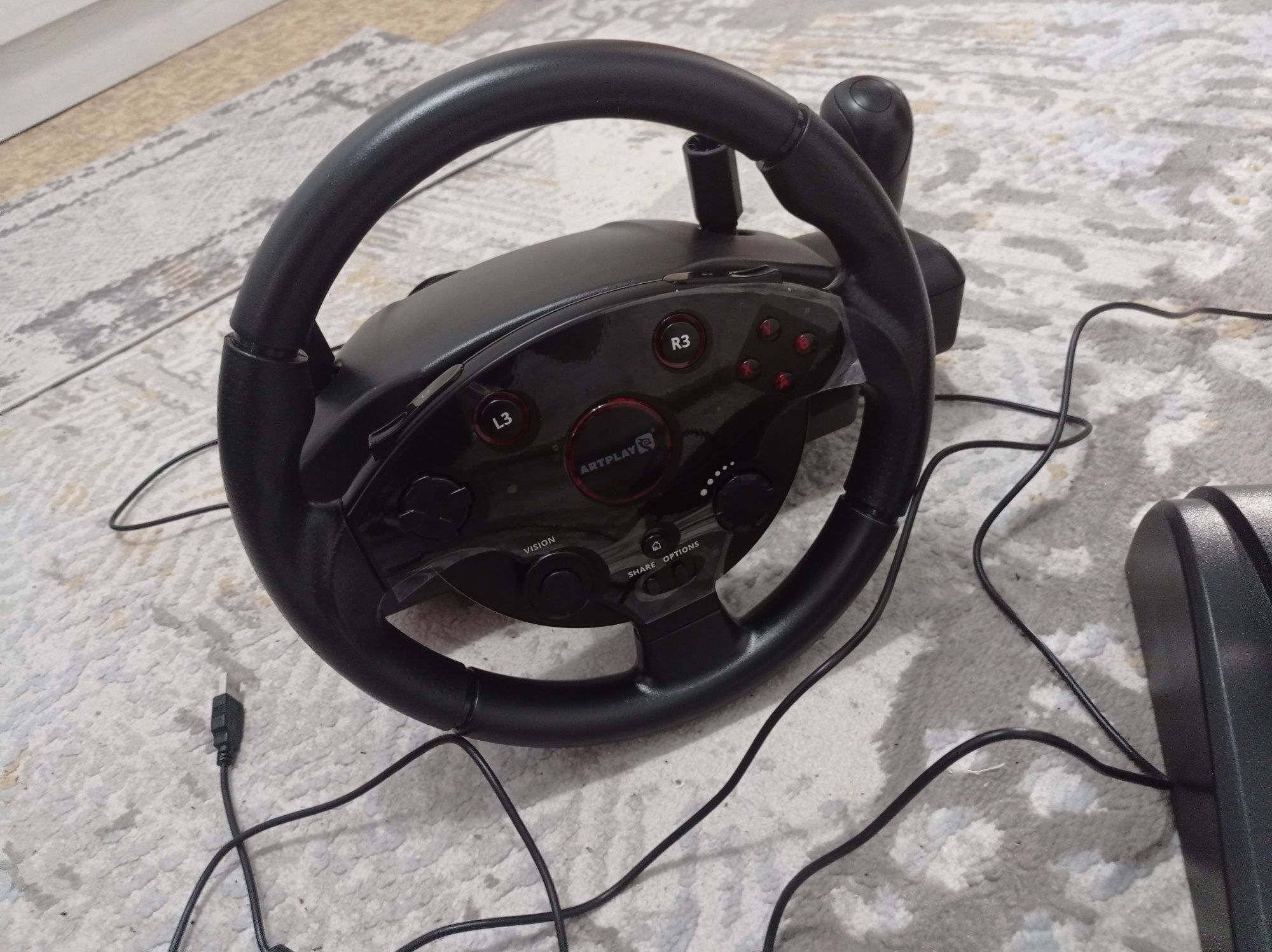 Игровой руль artplays street racing wheel turbo c900: 45 000 тг ...