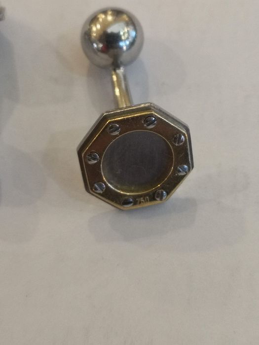 Vind butoni originali Cartier Santos aur 18t + otel